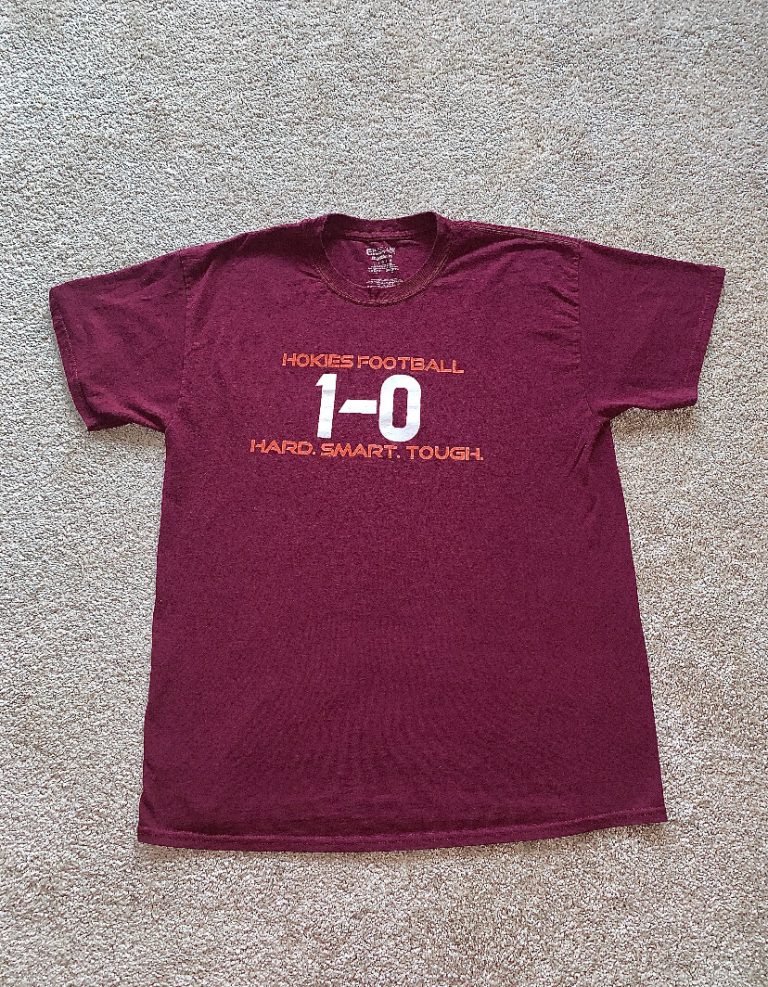 white virginia tech shirt