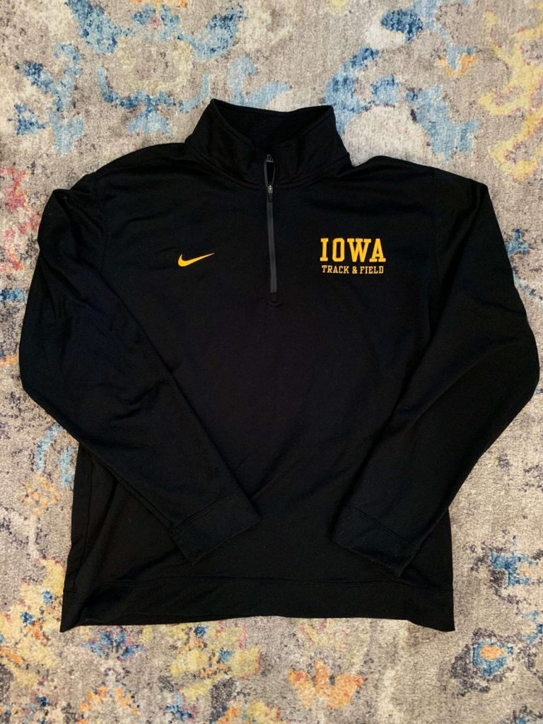 University of Iowa Track & Field Nike Dri-Fit Pullover : NARP Clothing